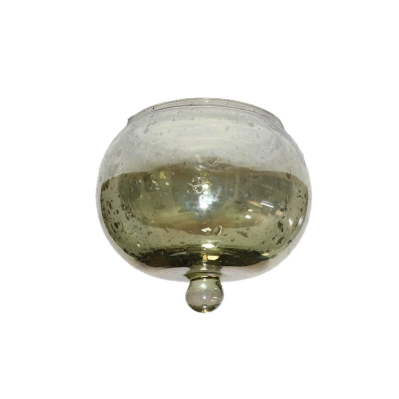 Glasaufsatz für Kerzenhalter Kerzenleuchter Teelichterhalter grün Ø10cm H9cm