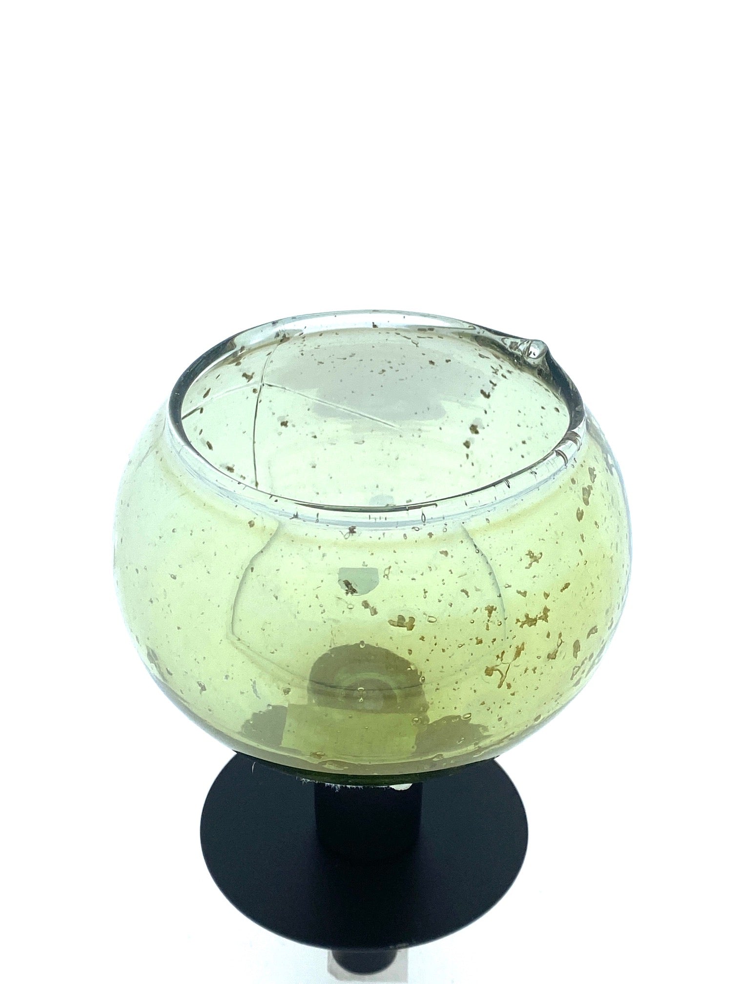 Glasaufsatz für Kerzenhalter Kerzenleuchter Teelichterhalter grün Ø10cm H9cm