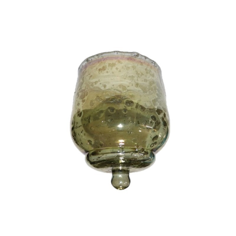 Glasaufsatz für Kerzenhalter Kerzenleuchter Teelichterhalter grün Ø9cm H12cm