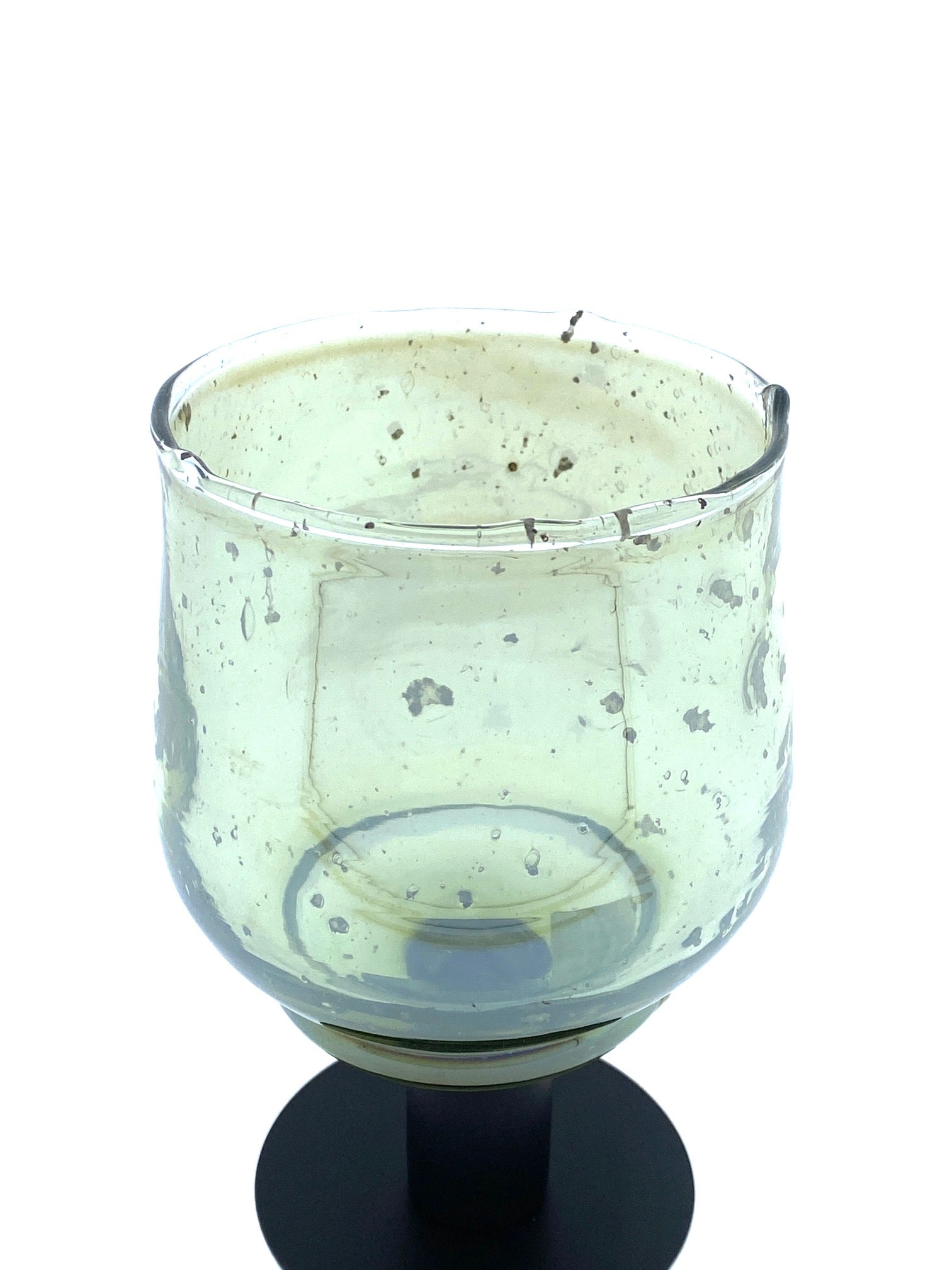 Glasaufsatz für Kerzenhalter Kerzenleuchter Teelichterhalter grün Ø9cm H12cm