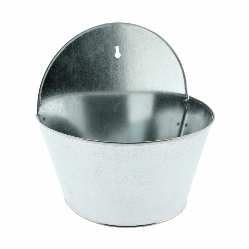 Zink Wandampel Wandtopf 2erSet Metall Pflanzgefäß 19x105cm H11,5/20cmcm