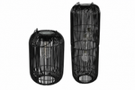 Lade das Bild in den Galerie-Viewer, Solar Hängelampe Giona Schwarz 39 cm+62 cm – LED Solarlaterne für Garten, Terra 2Größen wählbar
