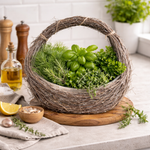 Lade das Bild in den Galerie-Viewer, Pflanzkorb Tasche aus Birkenreisig WILLOW 30x11cm H41cm Pflanztasche Blumentopf Übertopf Pflanzgefäß Garten-Deko für Draußen
