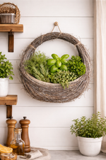 Lade das Bild in den Galerie-Viewer, Pflanzkorb Tasche aus Birkenreisig WILLOW 30x11cm H41cm Pflanztasche Blumentopf Übertopf Pflanzgefäß Garten-Deko für Draußen

