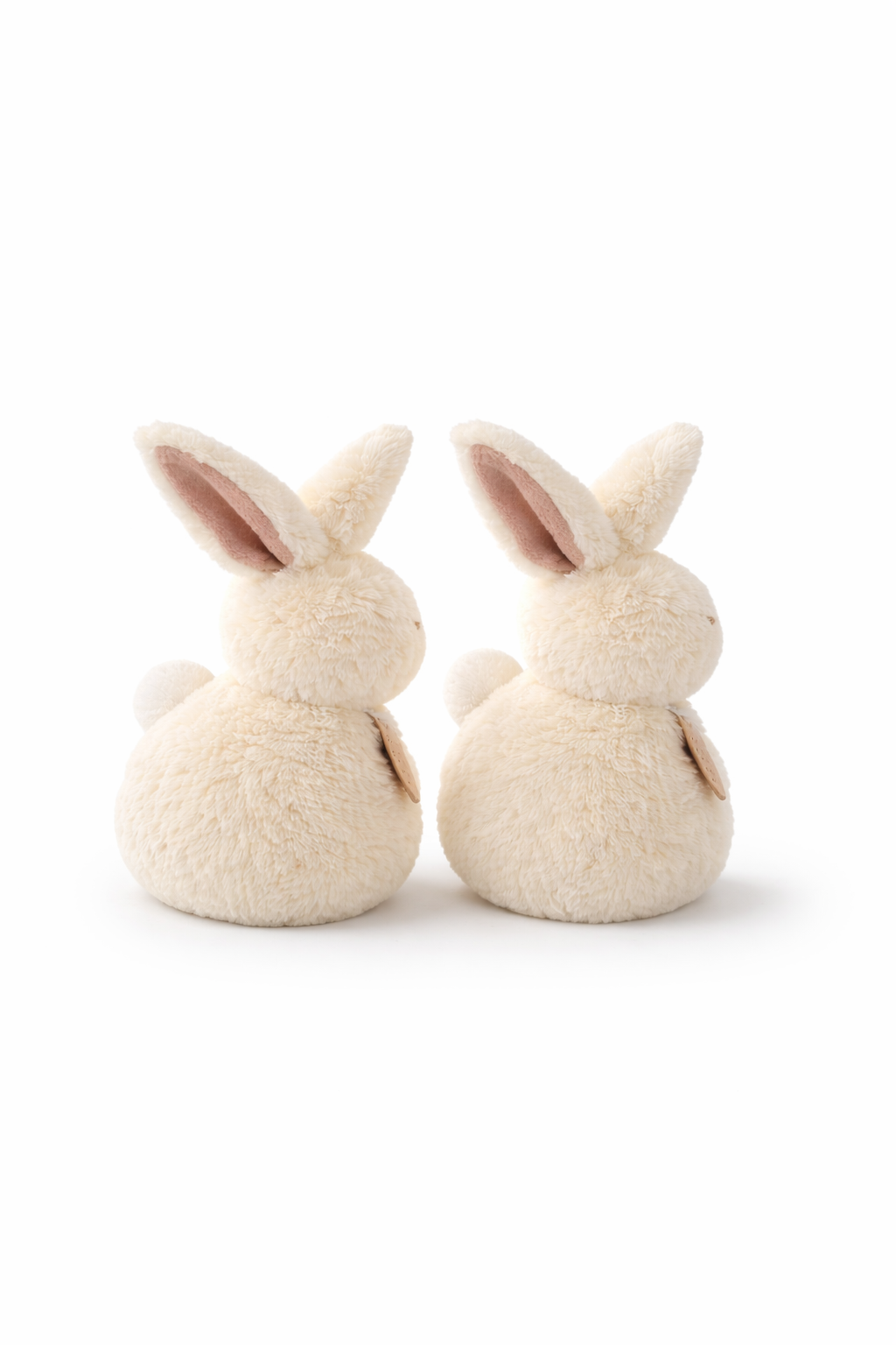 Plüschhase 2erSet Weiß – Deko-Hase aus Plüsch, 18 × 8 × H27 cm – Oster- & Frühlingsdekoration für Wohnbereich