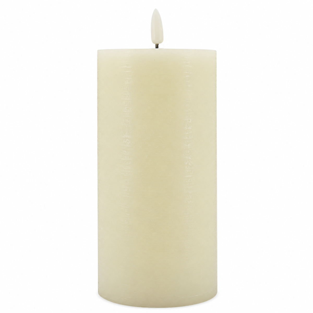 LED Kerze Echtwachs creme H15cm