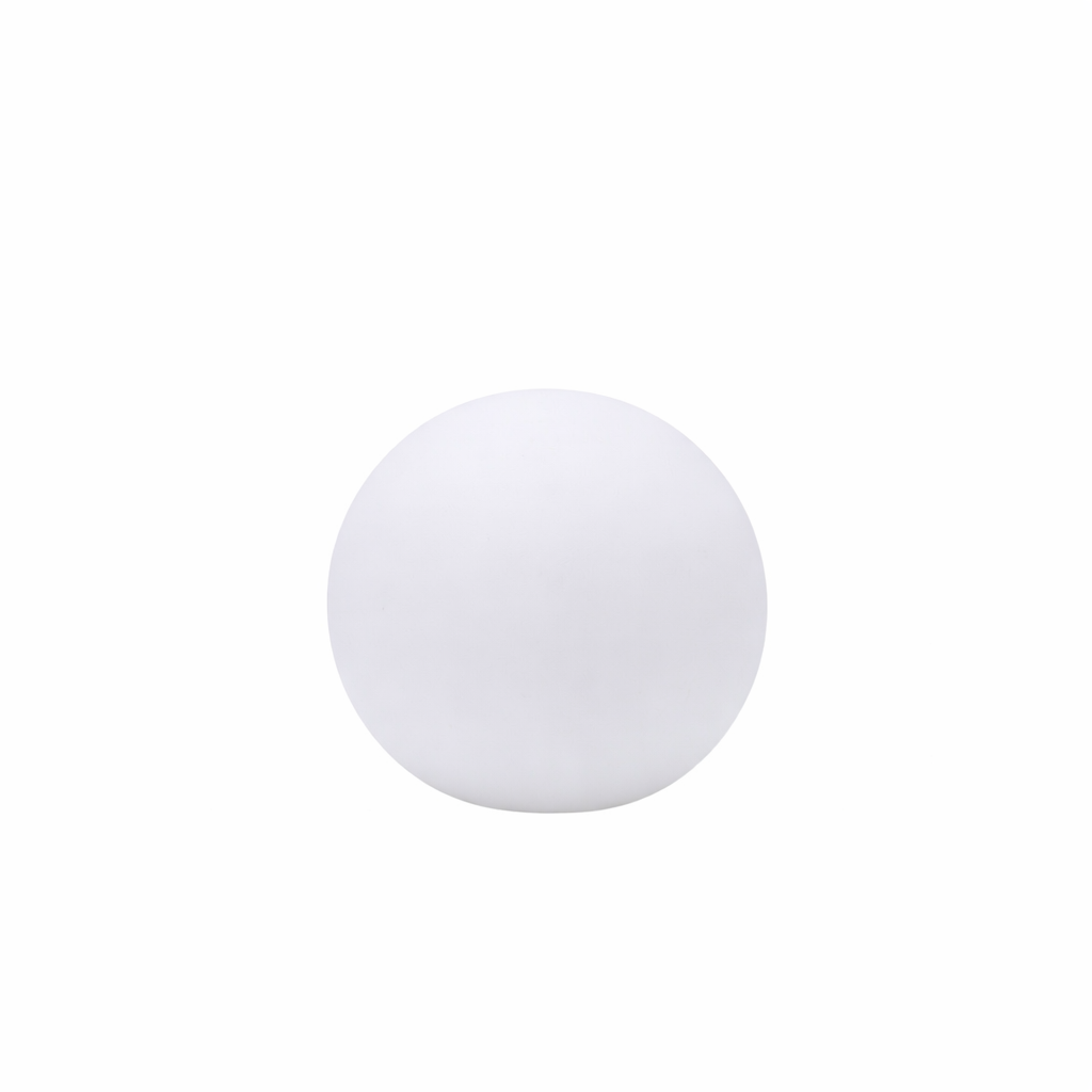 Solar LED Kugelleuchte Ø20/25/30cm Außenleuchte Garten, Balkon & Terrasse Wetterfest IP44 Warmweißes Licht Kunststoff Weiß Dekorative Solar Gartenlampe 3Größen wählbar