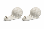 Lade das Bild in den Galerie-Viewer, Schnecke Keramik 2erSet creme 15 x 8cm Wetterfeste Gartenfigur aus Keramik Dekorative Schneckenfigur für Garten, Balkon &amp; Wohnung
