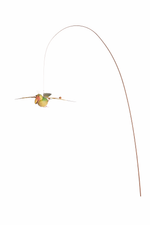 Lade das Bild in den Galerie-Viewer, Windspiel Vogel Gartenstecker 120 cm – Metall Vogel-Windspiel mit Bogen Dekoration für Garten Balkon &amp; Terrasse wetterfest, 16×10cm H120cm 2 Motive wählbar
