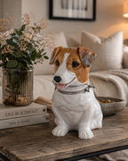 Candy Bowl Hund Terrier Keramik 18x14cm 24cm – Dekorativer Süßigkeitenhalter mit Schale – Bonbonschale für Süßigkeiten, Snacks, Nüsse und Schokolade – Wohn- und Tischdekoration