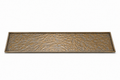 Tablett Messing Optik 60 x 30 cm – Rechteckiges Dekotablett aus Metall – Elegantes Wohnaccessoire für Kerzen, Vasen & Dekoration – Modernes Serviertablett im Vintage-Look