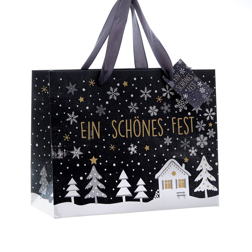 Geschenktaschen Weihnachten Geschenkverpackung 22x10x17cm Geschenktüte 6erSet