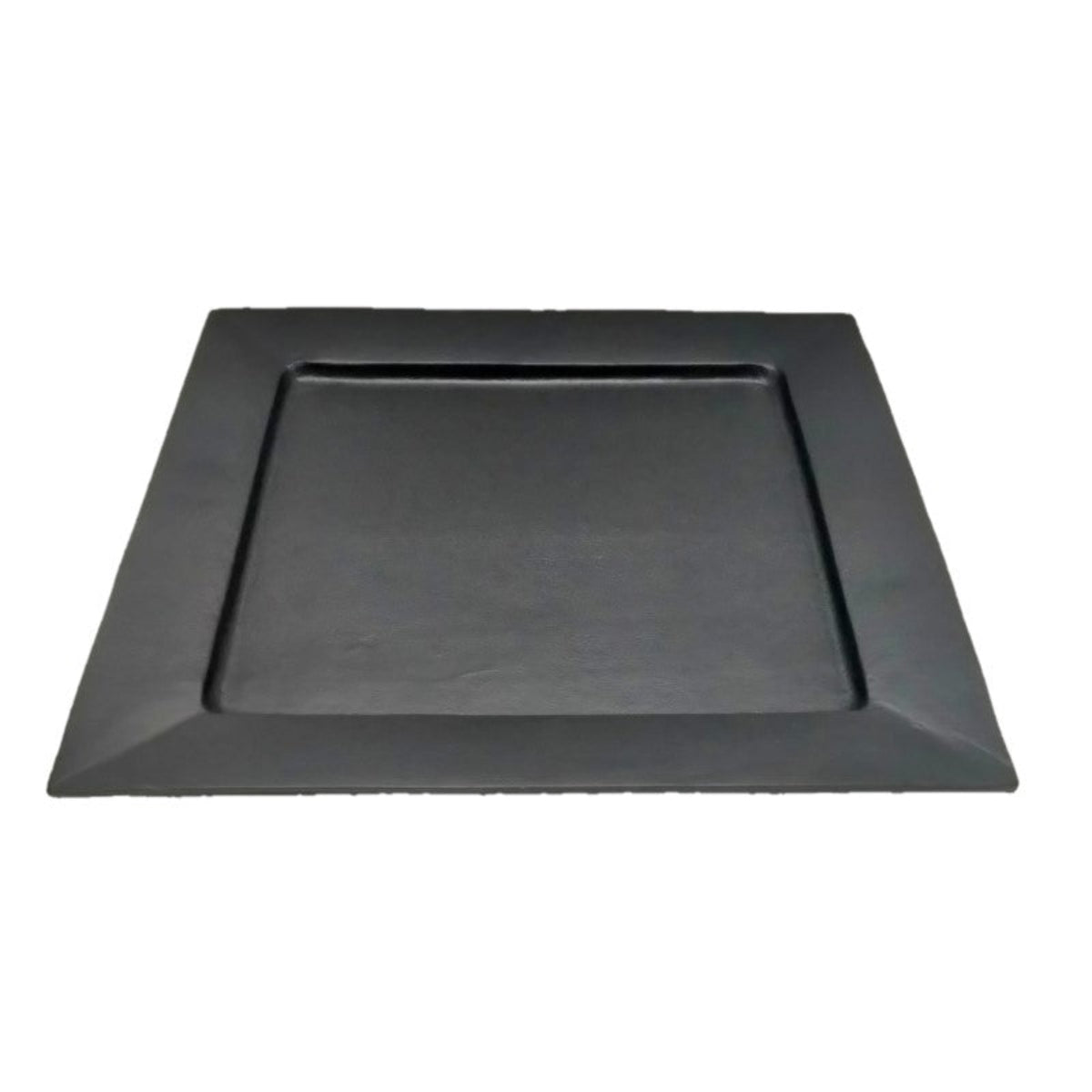 Tablett Metall Spuare schwarz Kerzentablett 50x50cm