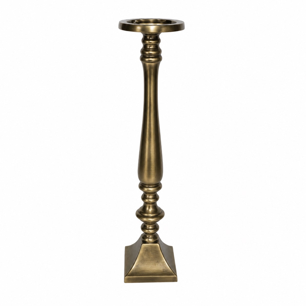 Kerzenständer bronze H28cm & H35cm Eleganter Kerzenleuchter mit Trumpet Base – Metall Kerzenhalter für Kerze 2Größen wählbar
