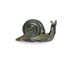 Lade das Bild in den Galerie-Viewer, Schnecke grau/grün Steingut glasiert Figur Skulptur Garten 24x9,5cm H12cm
