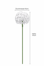 Lade das Bild in den Galerie-Viewer, Allium-Stecker Metall weiß 2erSet
