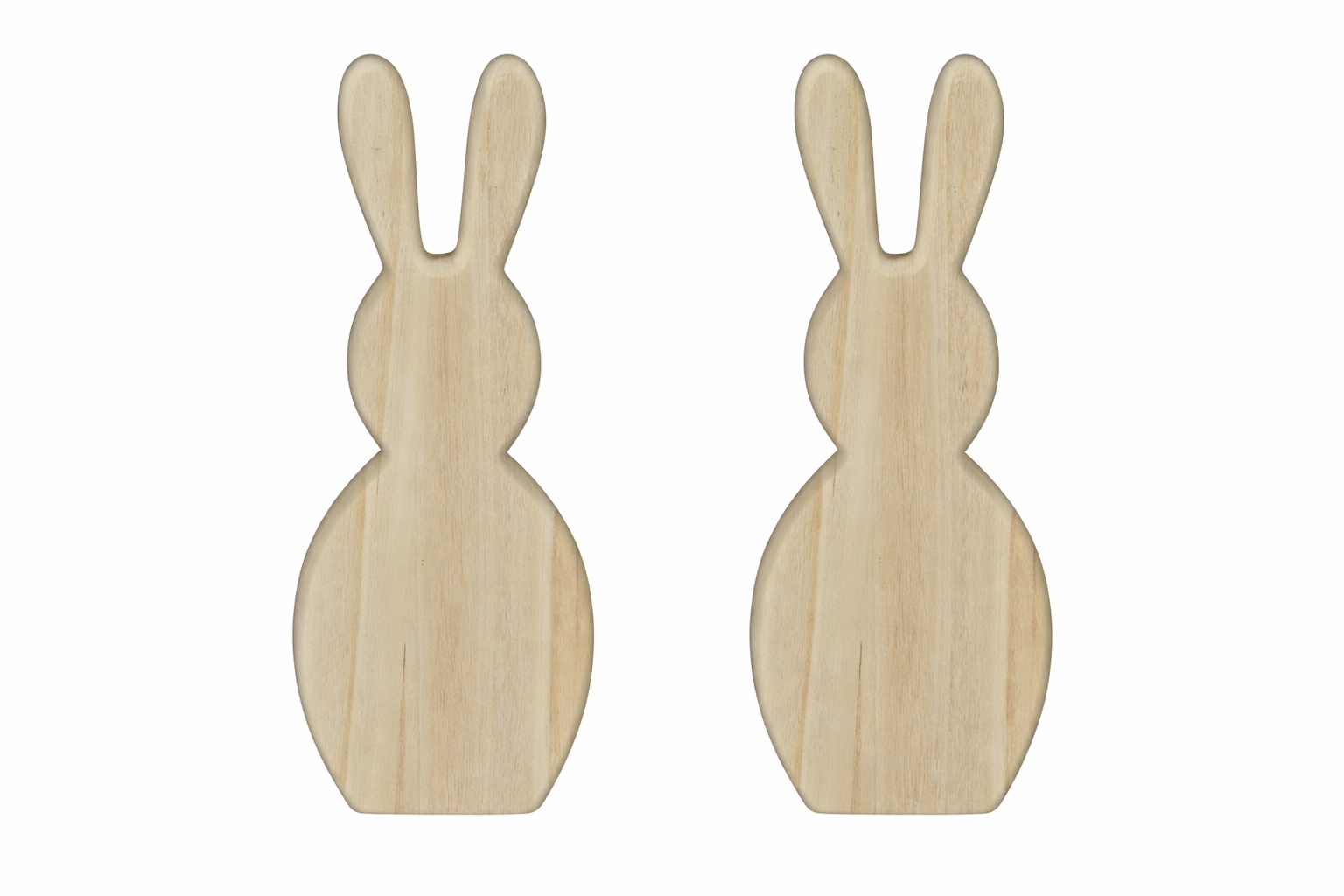 Holz Hase natur H30cm /50cm/70cm Osterhase aus Paulowniaholz Dekofigur Natürliche Skulptur aus leichtem  Holz schlichtem Design Ostern 3Größen wählbar