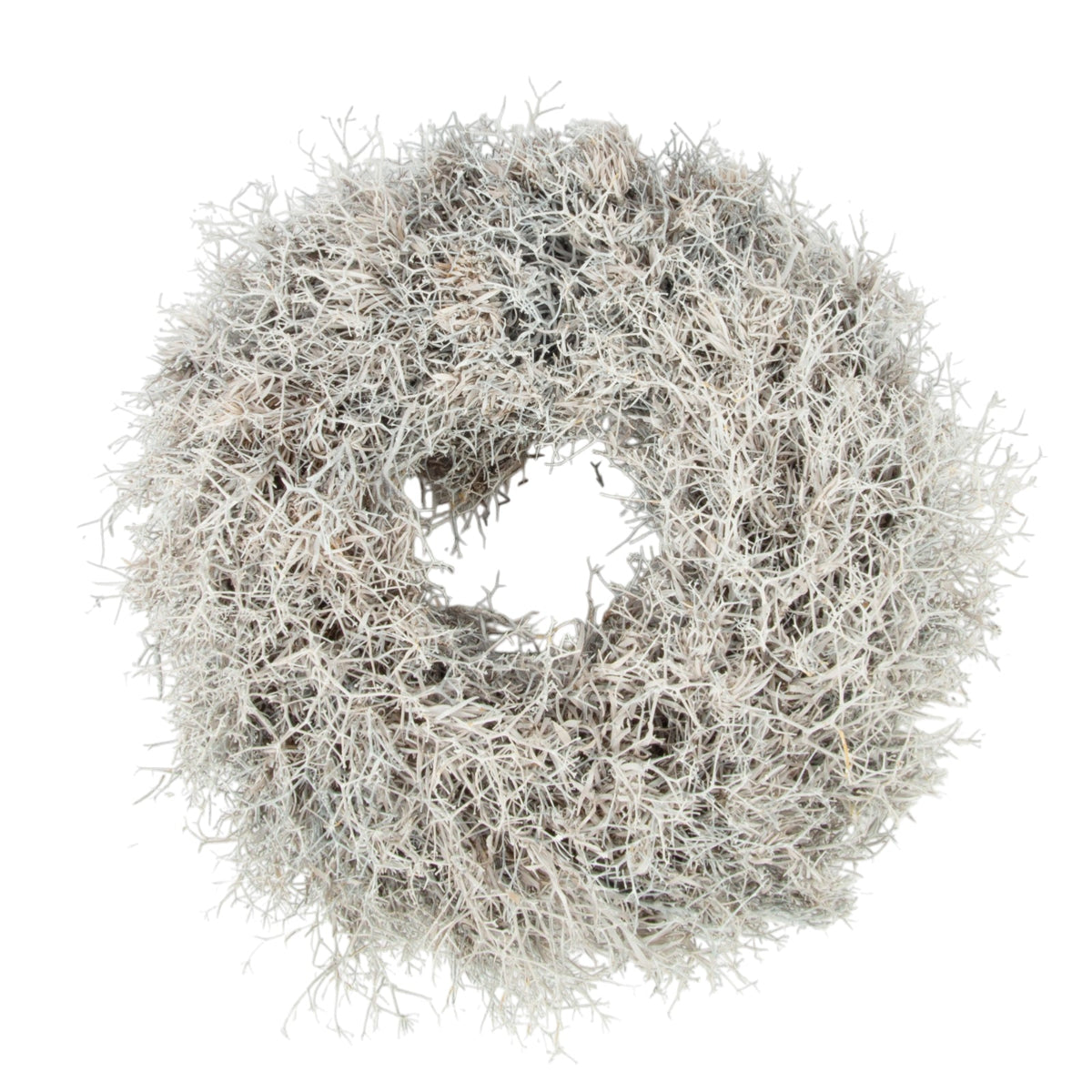 Iron Busch Kranz 35 cm in Weiss – Dekorativer Herbstkranz aus Naturmaterial – Türkranz, Wandkranz & Tischdeko – Herbstliche Dekoration