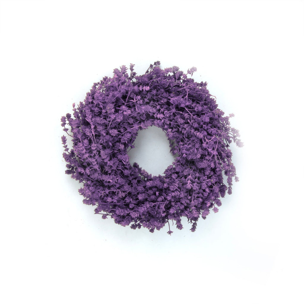 Leinenkraut Kranz 35 cm in Lavendel – Dekorativer Herbstkranz aus Naturmaterial – Türkranz, Wandkranz & Tischdeko – Herbstliche Dekoration (Kopie)