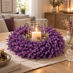 Leinenkraut Kranz 35 cm in Lavendel – Dekorativer Herbstkranz aus Naturmaterial – Türkranz, Wandkranz & Tischdeko – Herbstliche Dekoration (Kopie)