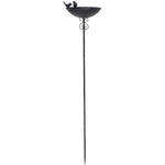 Lade das Bild in den Galerie-Viewer, Vogel Futterplatz Metall ArtFerro braun Ø22cm H109cm Futterstation Rankstab Vogelbad Gartenstecker
