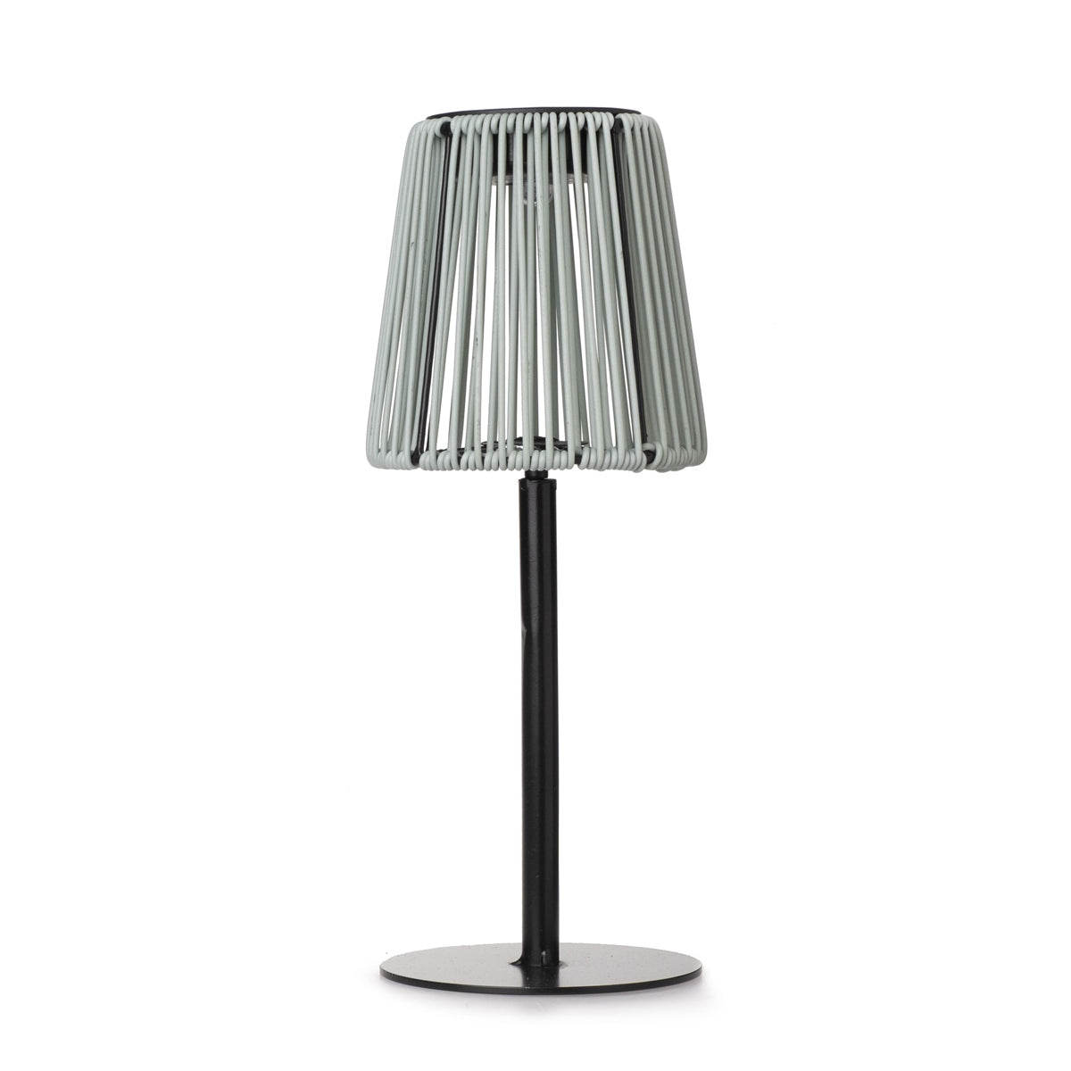 Solarlampe Grün-Schwarz Ø12 x H32cm LED Gartenleuchte warmweiß Solar Tischleuchte für Garten, Balkon & Terrasse inkl. 1x AA Batterie wetterfest