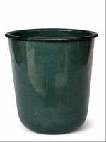 Lade das Bild in den Galerie-Viewer, Kübel Metall Pflanzgefäß dunkelgrün Pflanztopf Ø26+28+32cm Blumenkübel Pflanzschale Blumentopf Garten 3Größen wählbar
