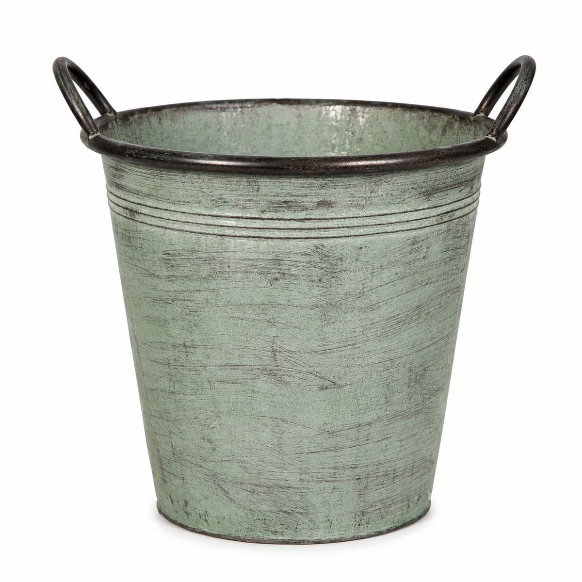 Eimer mit Griff Metall Ø20-24/27+31cm H21/23/26+29cm Pflanzkübel Pflanztopf 4Größen wählbar