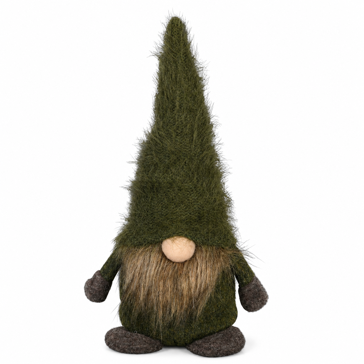 Wichtel Weihnachtswichtel Stoff H17cm + H26cm grün/braun Weihnachtsdeko Herbst Weihnachten Kantenhocker 2Größen wählbar