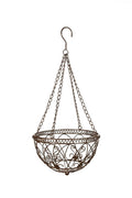 Hängeampel mit Kette Hängekorb Metallampel Blumenampel – Pflanzkorb zum Aufhängen Ø25cm H56cm für Garten Balkon und Terrasse