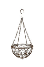 Hängeampel mit Kette Hängekorb Metallampel Blumenampel – Pflanzkorb zum Aufhängen Ø25cm H56cm für Garten Balkon und Terrasse