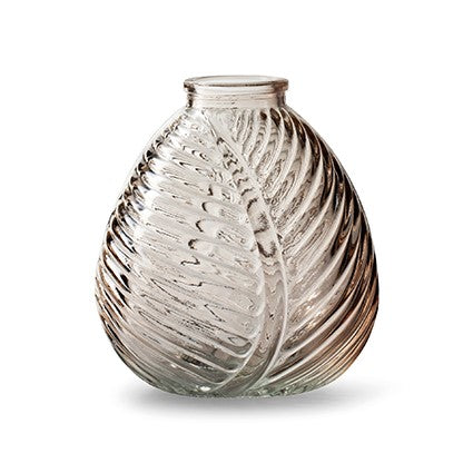 2x Glasvase Celeste Vase beige Ø12,5cm H13cm