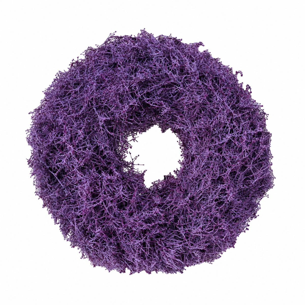 Iron Busch Kranz 35 cm in Aubergine – Dekorativer Herbstkranz aus Naturmaterial – Türkranz, Wandkranz & Tischdeko – Herbstliche Dekoration