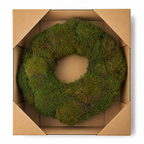 Kranz Lappenmoos Ø 35 cm Natur – Dekokranz aus echtem Lappenmoos – Türkranz, Wandkranz & Tischdekoration für Haus, Wohnung und Garten