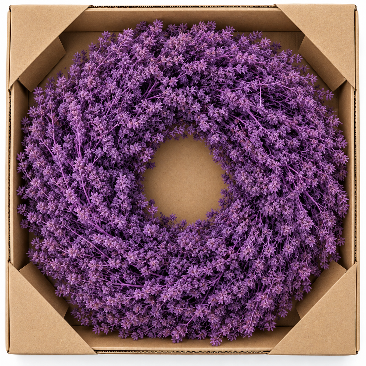 Leinenkraut Kranz 35 cm in Lavendel – Dekorativer Herbstkranz aus Naturmaterial – Türkranz, Wandkranz & Tischdeko – Herbstliche Dekoration (Kopie)