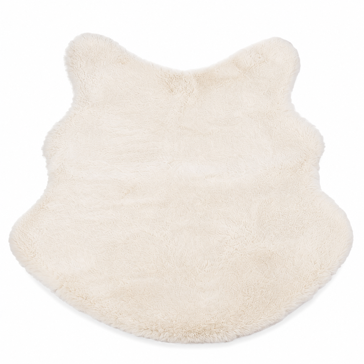 Fellteppich Kunstfell Creme 60 x 90 cm – Flauschiger Teppich für Wohnbereich & Schlafzimmer