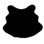 Fellteppich Kunstfell Schwarz 60 x 90 cm – Flauschiger Teppich für Wohnbereich & Schlafzimmer