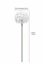 Lade das Bild in den Galerie-Viewer, Allium-Stecker Metall Gartenstecker weiß in 2 Größen
