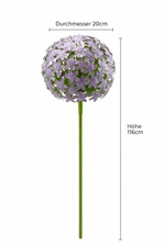 Lade das Bild in den Galerie-Viewer, Allium Stecker Metall Gartenstecker Purple in 2Größen wählbar
