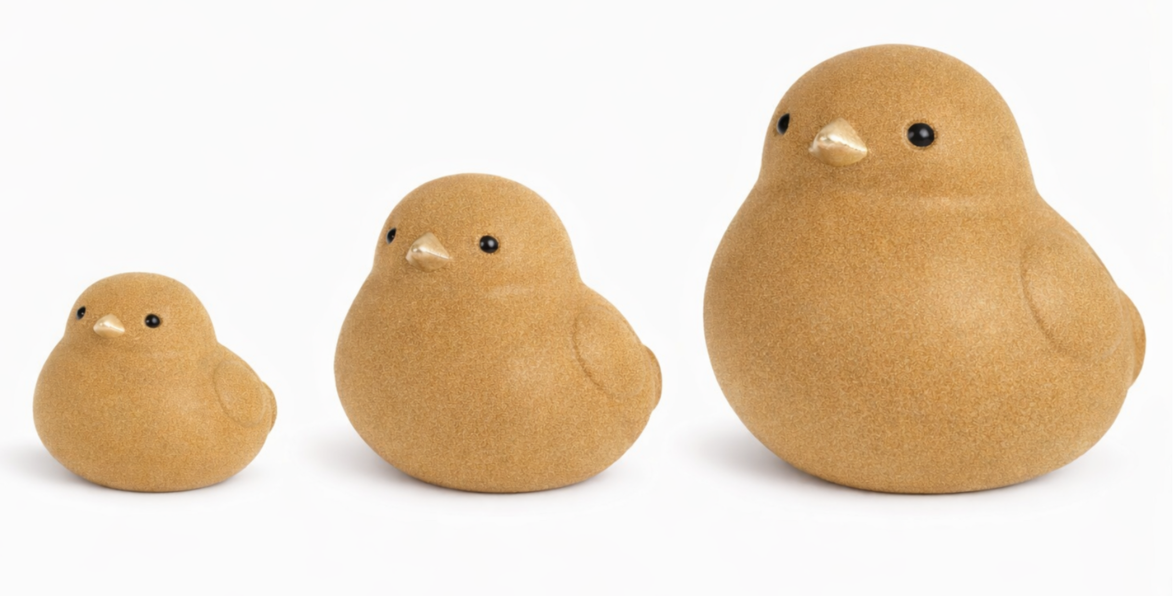 Vogel Keramik Dekofigur H12,5cm+ h18,5cm+H24cm Moderner Dekovogel in hellgrün – Wohnraum- & Tischdekoration 3Größen wählbar