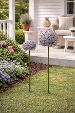 Lade das Bild in den Galerie-Viewer, Allium-Stecker Metall purple 2erSet
