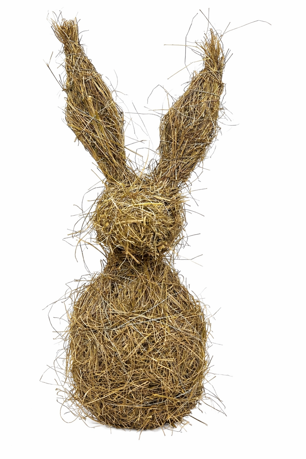 Hase WILLOW natur H60 cm aus Heu Dekofigur Große Natur-Deko aus Heu mit rustikalem Charakter und saisonalem Charme