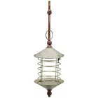 Laterne Wandlaterne mit Wand Halterung Metall/Glas Windlicht Ø18cm H36cm Garten