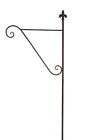 Lade das Bild in den Galerie-Viewer, Metall Stab Garten Hirtenstab Laternenhalter Stecker Schäferstock 47xH180cm
