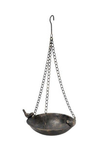 Vogelbad Vogeltränke Vögel Insekten Tränke Balkon Hängen Garten braun Ø28cm