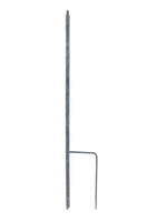 Lade das Bild in den Galerie-Viewer, Hirtenstab Metallstab Laternenhalter grau-grün 45x3cm H145cm Schäferhaken Gartenstab

