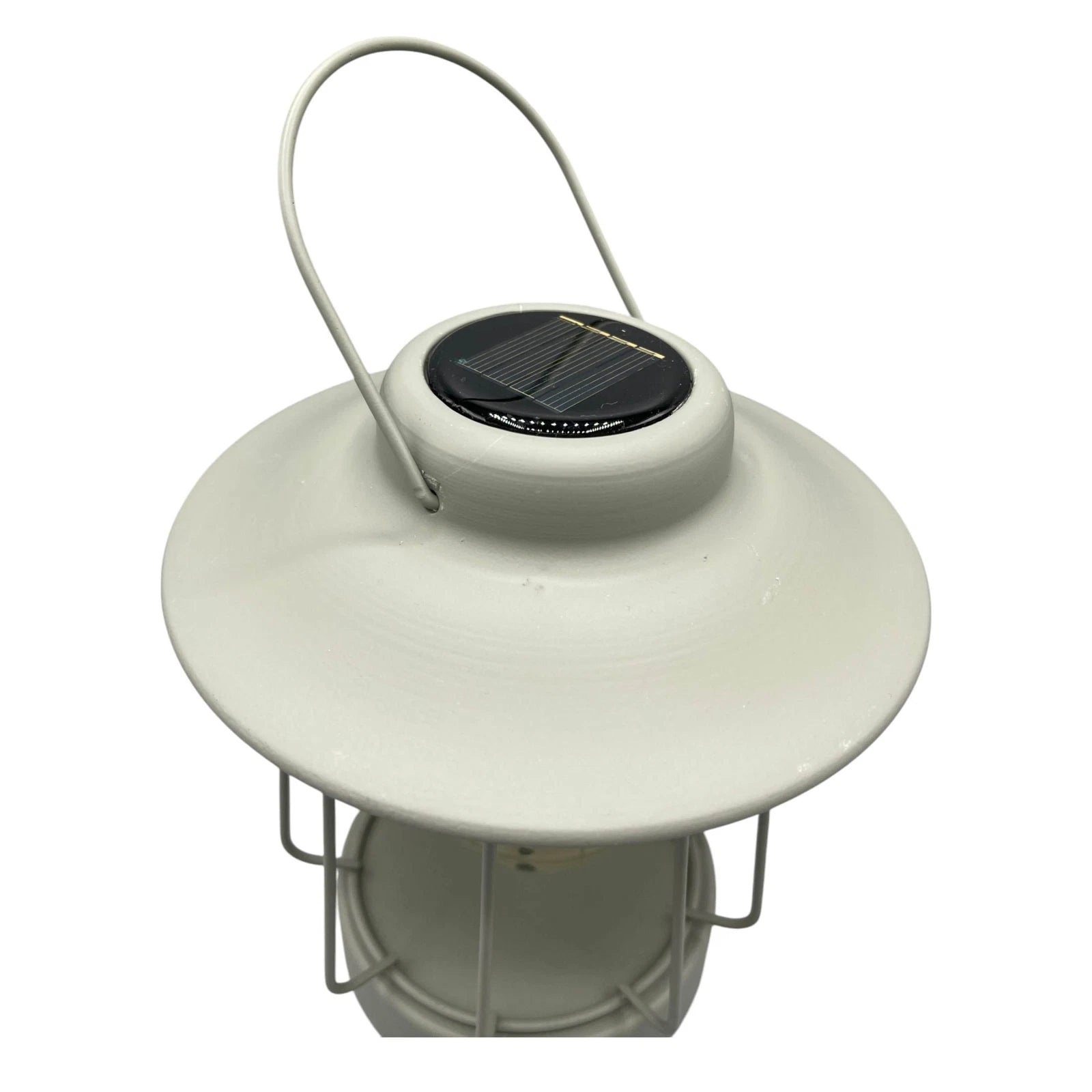 Solar Laterne Tischlampe LED 16x H19cm matt Oliv Metall Outdoor & Indoor Warmweißes Licht – Kabellos & Wetterfest
