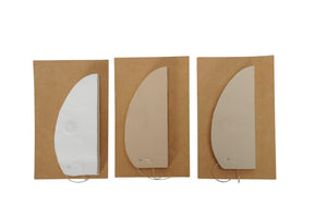 Osterei Waben-Optik Ø8 H10cm 3FB sort. Osterschmuck Papier&Pappe ostern 2Größen wählbar