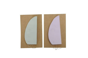 Osterei Waben-Optik Ø8 H10cm 2FB sort. Osterschmuck Papier&Pappe mint/flieder 2Größen wählbar