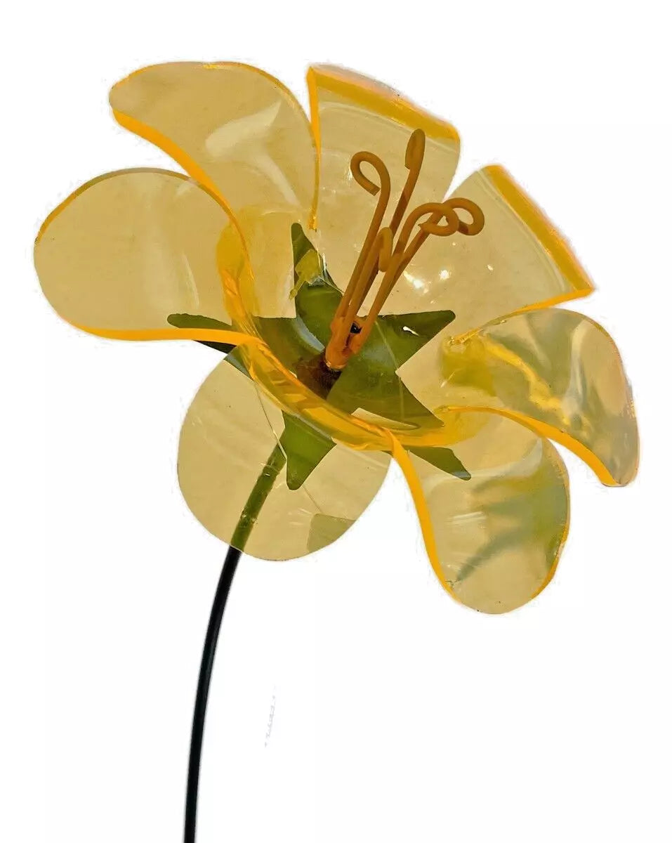 Sonnenfänger Ringelblume am Swingstab Gartenstecker Ø14cm H84cm apricot Stecker